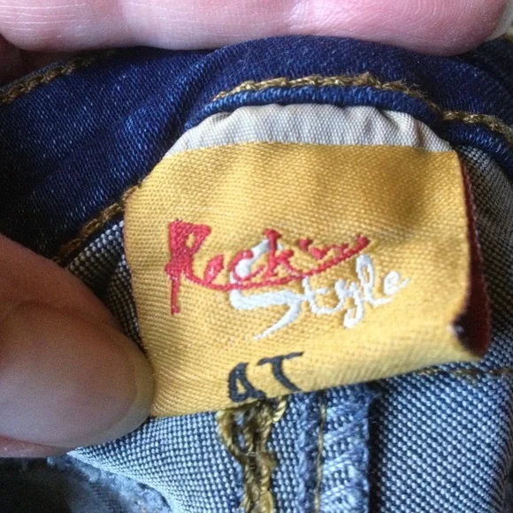 ✔️ Rock’n or Rock Style Distressed Kids Jeans Size 4T - Picture 5 of 6